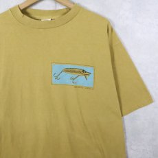画像1: 90's GRAVITY GRAPHICS USA製 ルアープリントTシャツ (1)