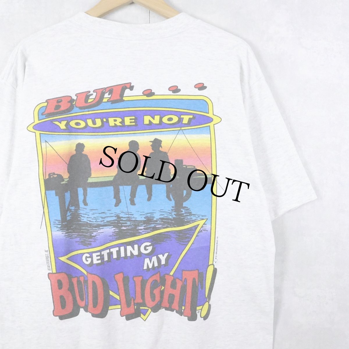 画像2: 90's BUD LIGHT "I LOVE YOU MAN!" ビールメーカープリントTシャツ L (2)