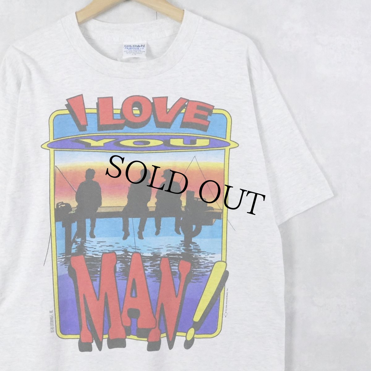 画像1: 90's BUD LIGHT "I LOVE YOU MAN!" ビールメーカープリントTシャツ L (1)