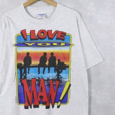 画像1: 90's BUD LIGHT "I LOVE YOU MAN!" ビールメーカープリントTシャツ L (1)