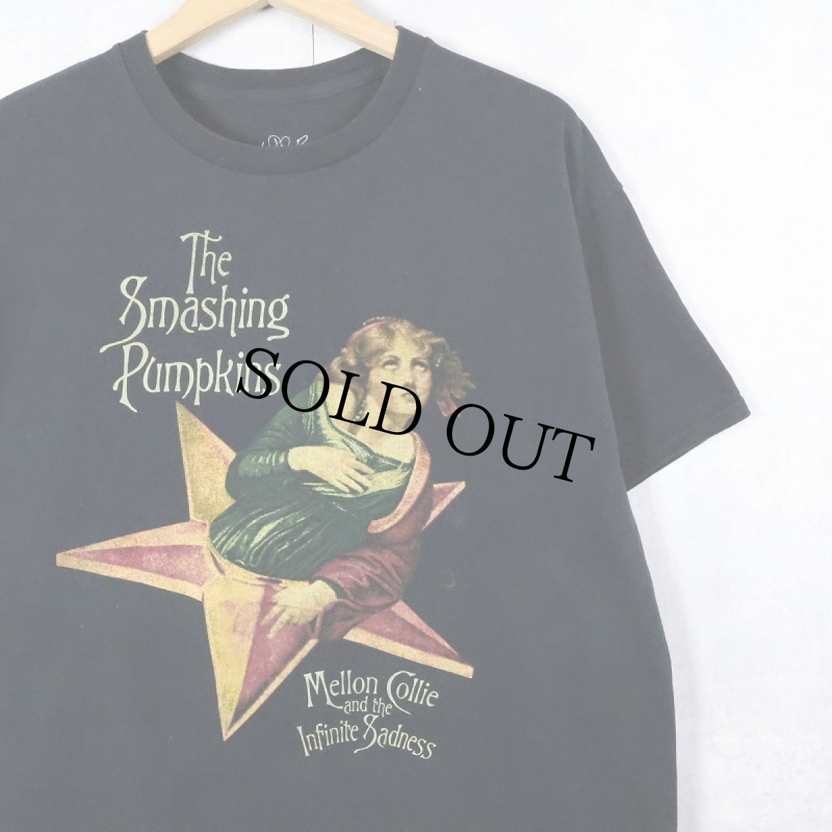 画像1: The Smashing Pumpkins "Mellon Collie And The Infinite Sadness" オルタナロックバンドTシャツ BLACK L (1)