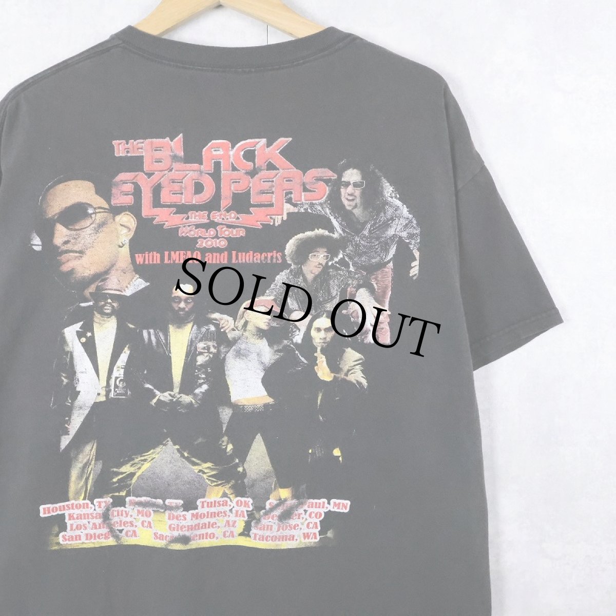 画像2: The Black Eyed Peas ヒップホップグループ ツアーTシャツ (2)