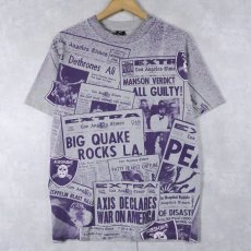 画像1: FRESHJIVE USA製 大判プリントTシャツ M (1)