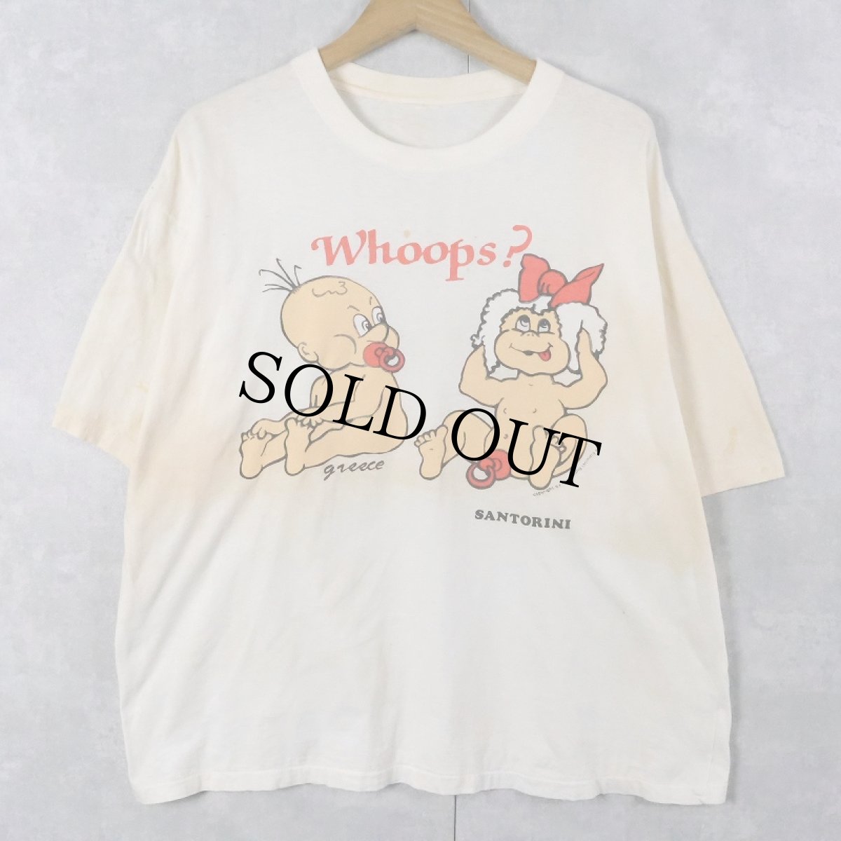 画像1: 90's "Whoops?" イラストプリントTシャツ (1)