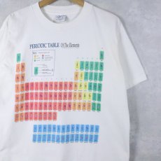 画像1: 90's USA製 "Periodic Table of the Elements" 周期表プリントTシャツ L (1)