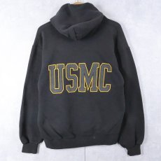 画像2: SOFFE "USMC" リフレクタープリントスウェットフーディー BLACK M (2)