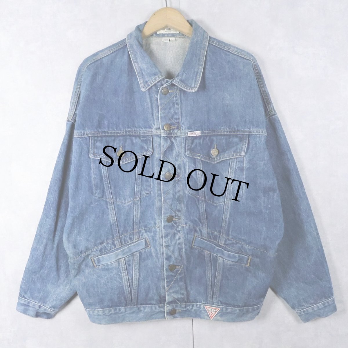 画像1: 【SALE】 90's GEORGES MARCIANO by GUESS USA製 デニムジャケット L (1)