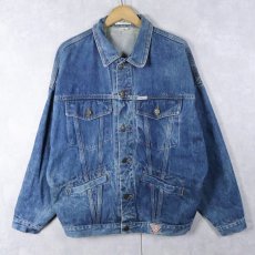 画像1: 90's GEORGES MARCIANO by GUESS USA製 デニムジャケット L (1)