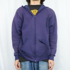 画像2: 90's RUSSELL ATHLETIC USA製 無地 スウェットジップパーカー XL (2)