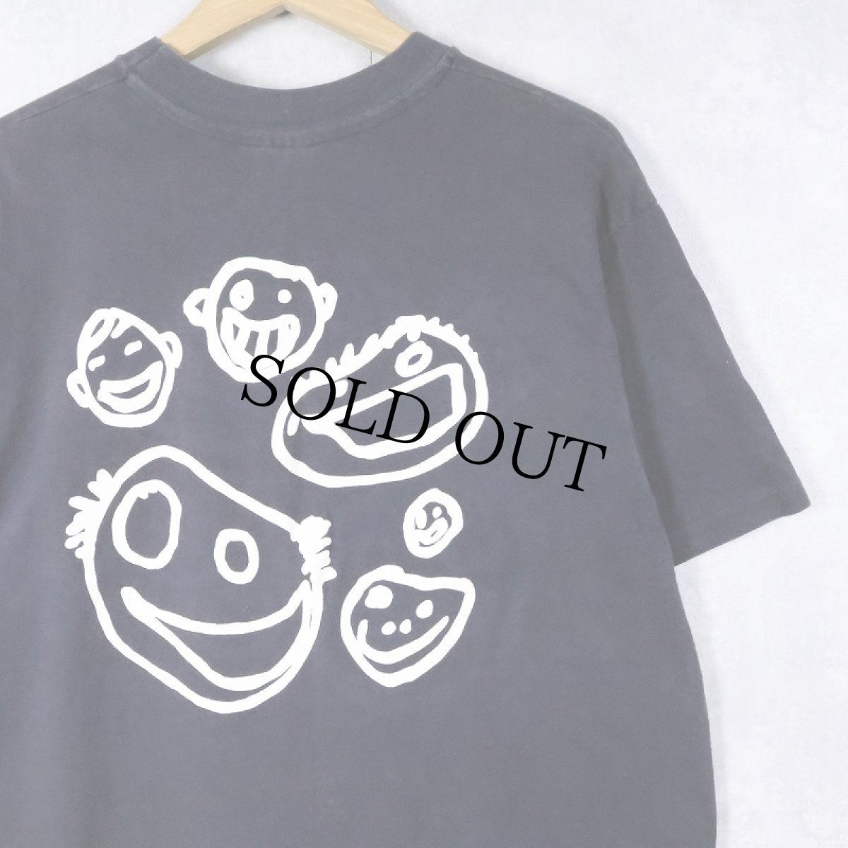 画像2: 90's Newbury Comics USA製 "Toothface" ロゴプリントTシャツ BLACK L (2)