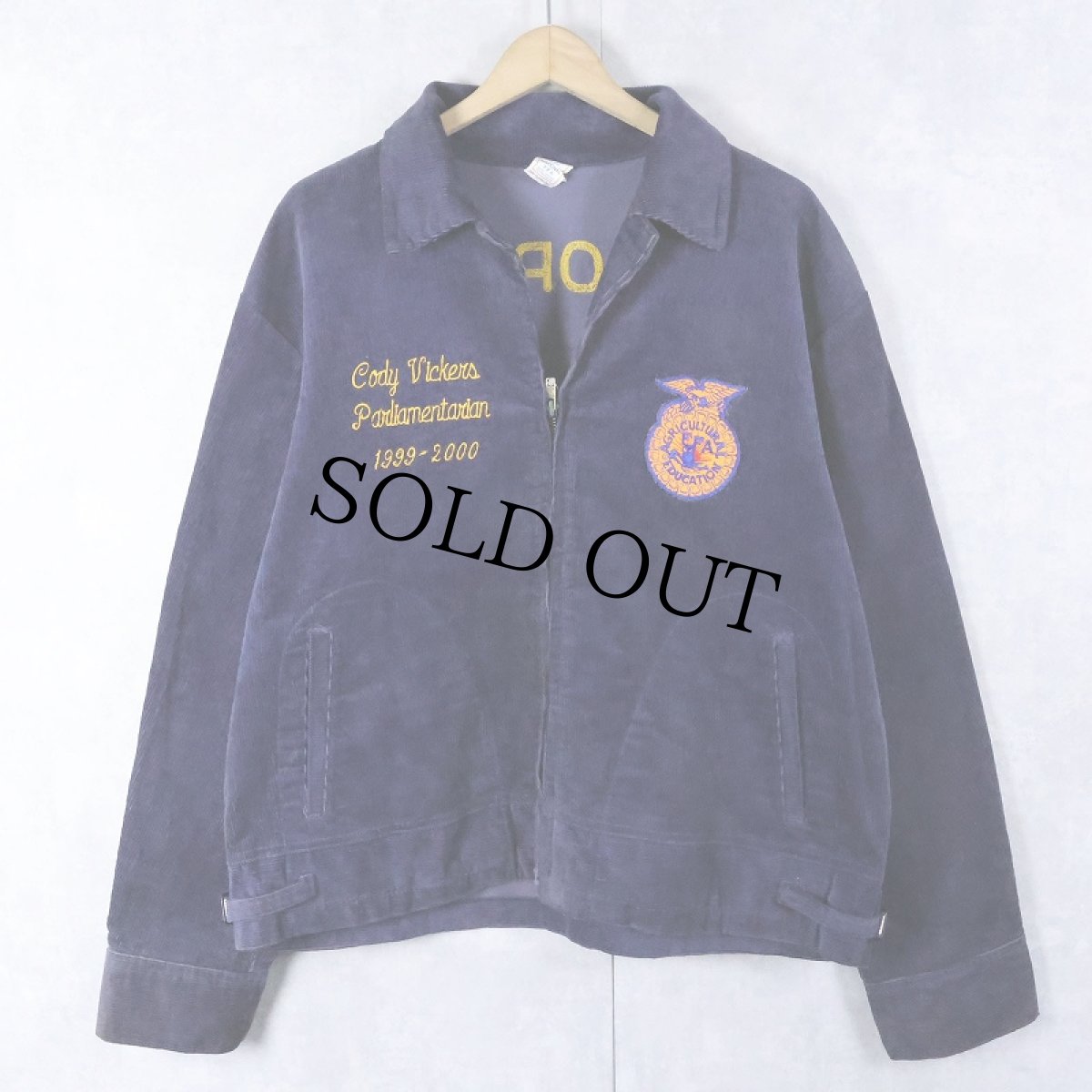 画像2: 80〜90's FFA "GEORGIA CAIRO" ファーマーズコーデュロイジャケット SIZE46 (2)