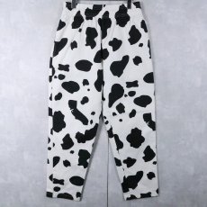 画像2: Cookman 牛柄 シェフパンツ M (2)