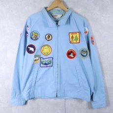 画像1: 80's〜 astorONE ワッペンカスタム コットン×ポリエステルスイングトップ L (1)