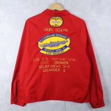 画像2: 70's SPORTSMASTER ワッペンカスタム×チェーン刺繡 スイングトップ L (2)