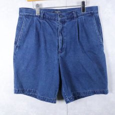 画像1: DOCKERS 2タック デニムショーツ W35 (1)