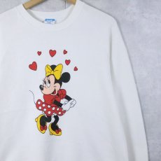 画像1: 80's Disney USA製 "MINNIE MOUSE" キャラクタープリントスウェット XL (1)