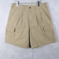 画像1: Eddie Bauer 2タック コットンチノカーゴショーツ W31 (1)