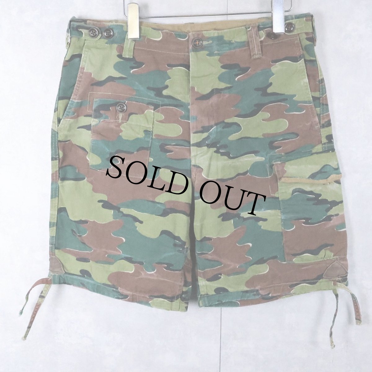 画像1: POLO Ralph Lauren SURPLUS "MILITARY TYPE" ジグソーカモ柄 カーゴショーツ W33 (1)