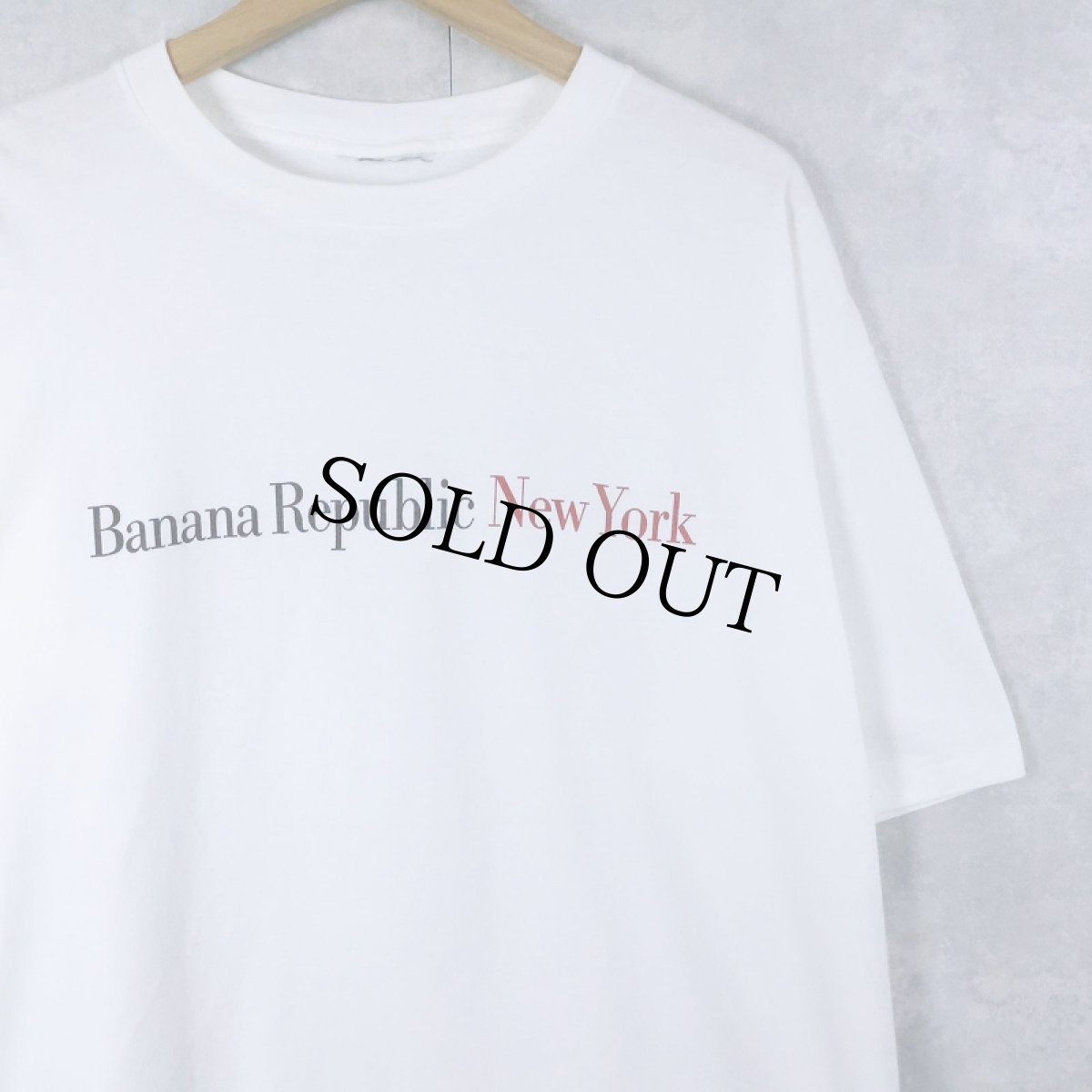 画像1: 90's BANANA REPUBLIC New York ロゴプリントTシャツ  (1)