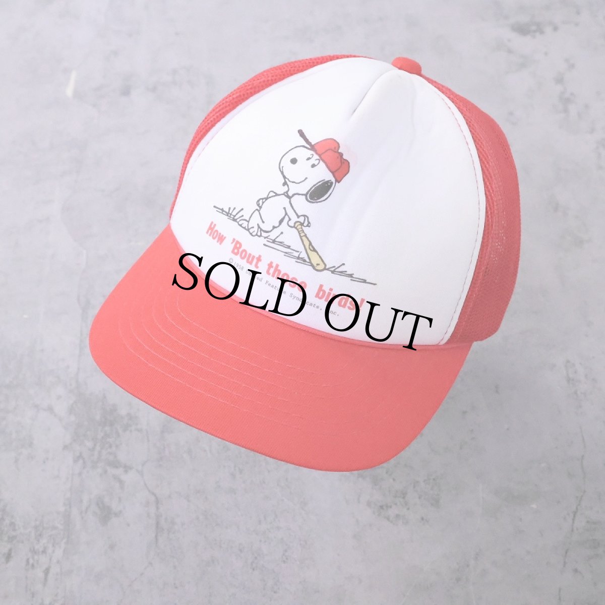 画像1: Headwear II "SNOOPY" スナップバック キャラクタープリントメッシュキャップ ONESIZE (1)