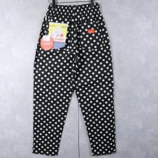 画像1: Cookman ドット柄 シェフパンツ フラッシャー付き未使用 M (1)