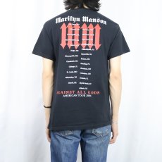 画像3: 2004 MARILYN MANSON "AGAINST ALL GODS" ロックバンドツアーTシャツ BLACK M (3)