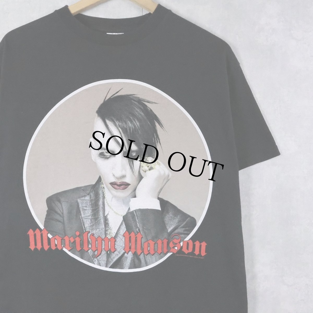 画像1: 2004 MARILYN MANSON "AGAINST ALL GODS" ロックバンドツアーTシャツ BLACK M (1)