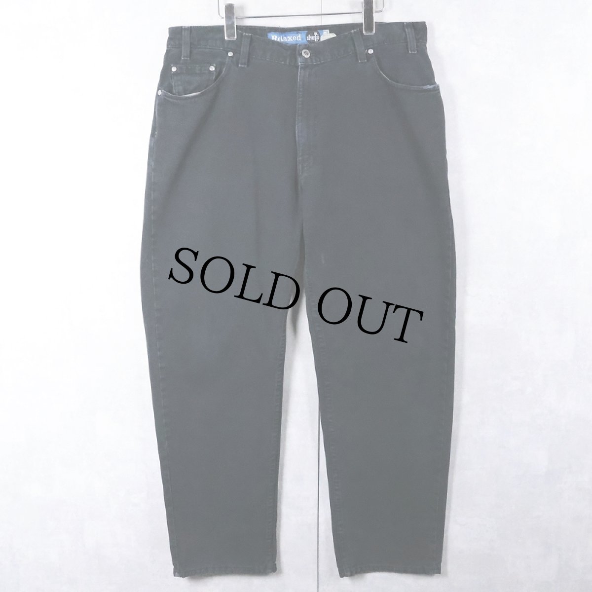画像1: 90's Levi's SILVERTAB USA製 "Relaxed" ブラックデニムパンツ W38 (1)