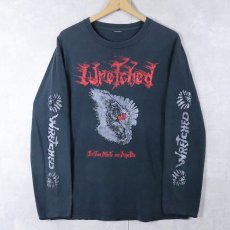 画像1: The Wretched "La Tua Morte Non Aspetta" ハードコアパンクバンドロンT (1)