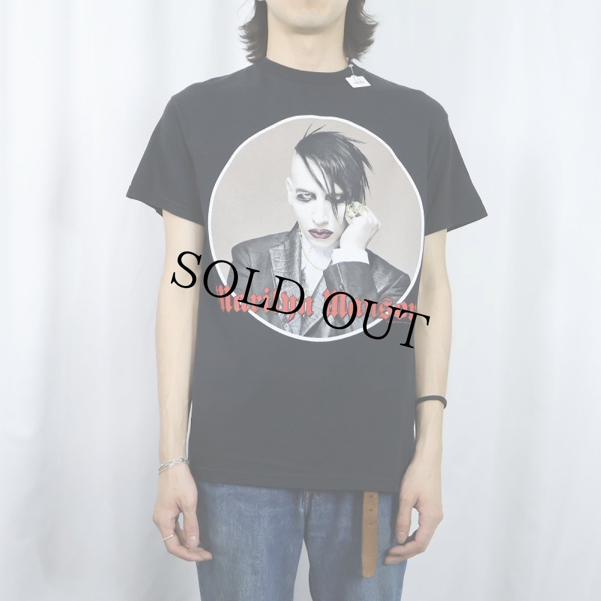 画像2: 2004 MARILYN MANSON "AGAINST ALL GODS" ロックバンドツアーTシャツ BLACK M (2)