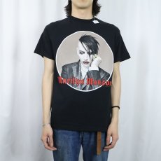 画像2: 2004 MARILYN MANSON "AGAINST ALL GODS" ロックバンドツアーTシャツ BLACK M (2)