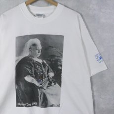 画像1: 2000's Blue Light "Victoria Day 2001" ヴィクトリア女王 ビールプリントTシャツ XL (1)