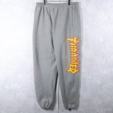 画像1: THRASHER ロゴプリントスウェットパンツ XL (1)