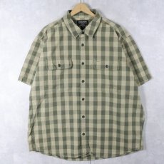 画像1: FILSON ブロックチェック柄 コットンシャツ XL (1)