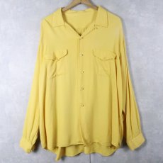 画像1: 〜60's レーヨンオープンカラーシャツ (1)