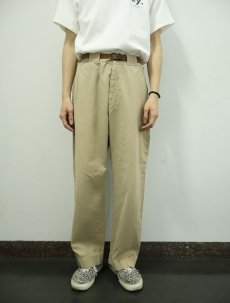 画像3: 60's〜 UNKNOWN チノトラウザーズ W33 (3)