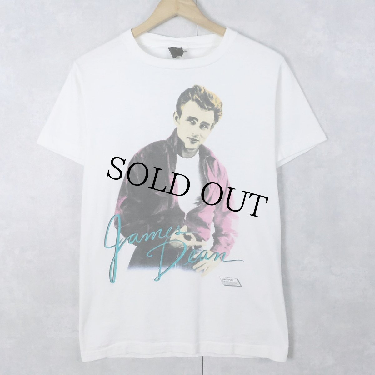 画像1: 80's James Dean USA製 ハリウッドスタープリントTシャツ M (1)