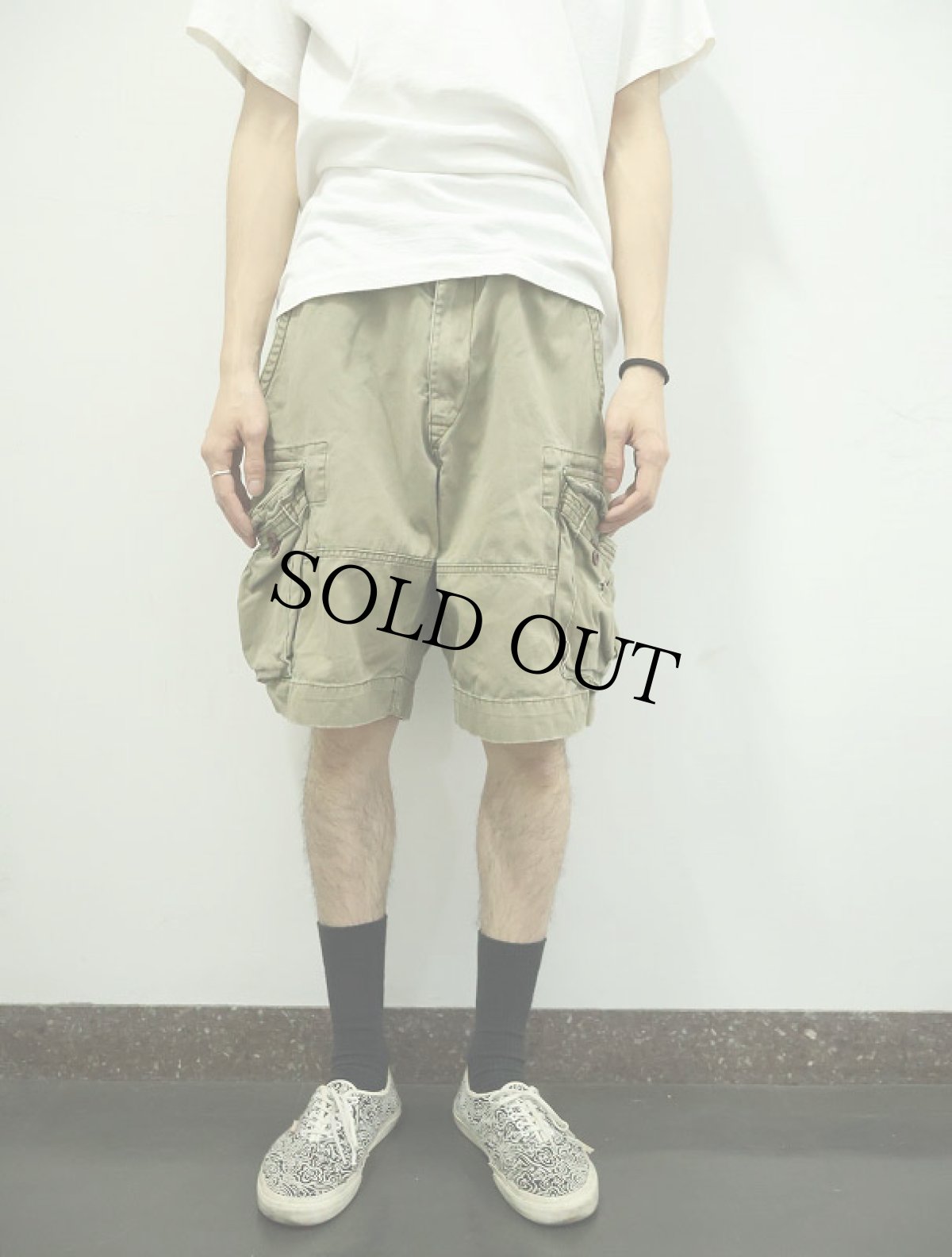 画像2: POLO Ralph Lauren コットンカーゴショーツ W32 (2)