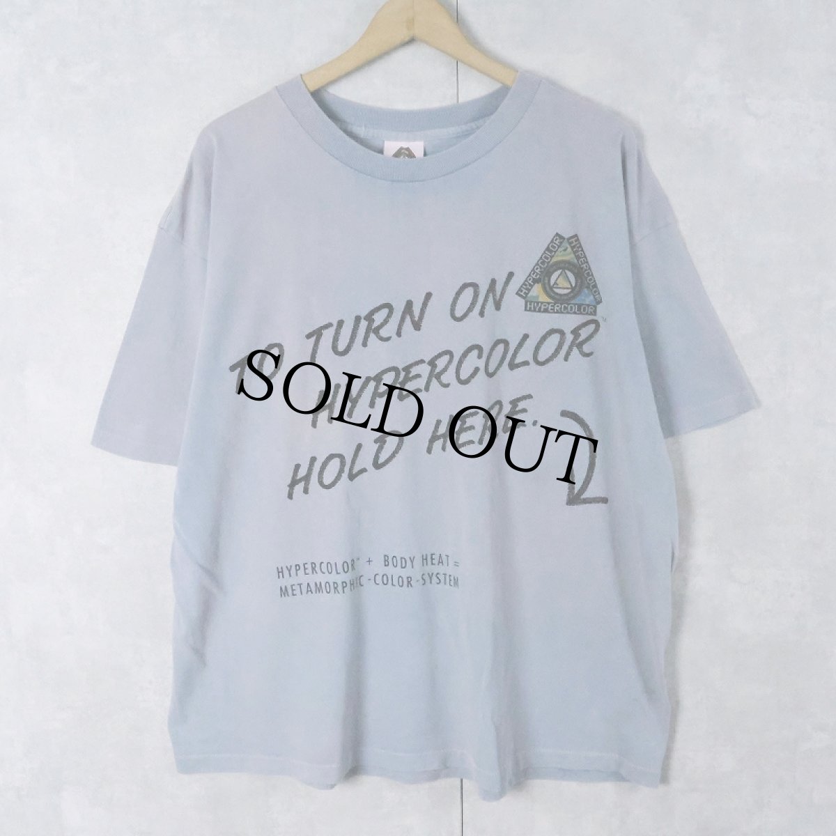 画像1: 90's Hypercolor USA製 特殊染料 プリントTシャツ L (1)