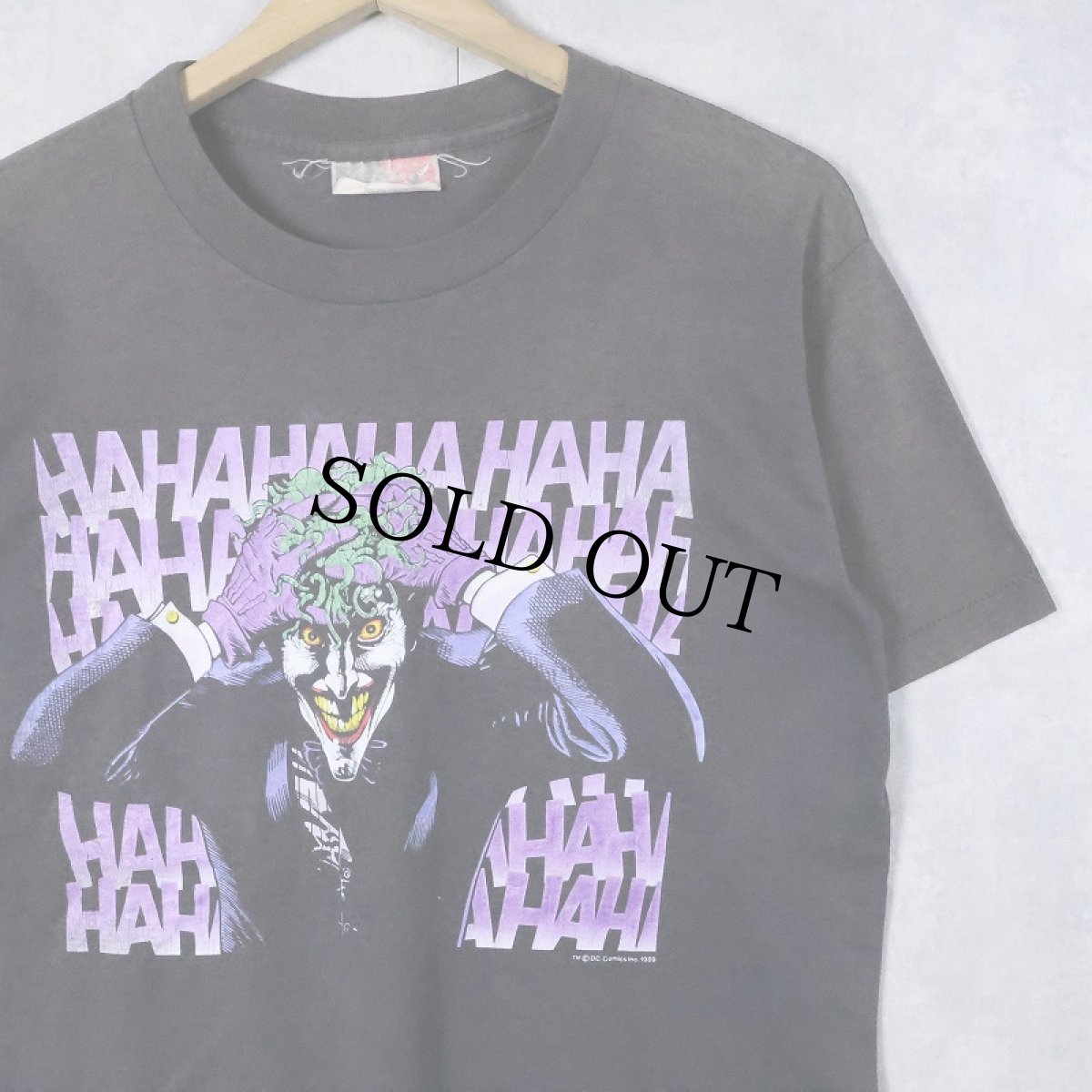 画像1: 90's DC COMICS JOKER USA製アメコミキャラクター プリントTシャツ BLACK M (1)