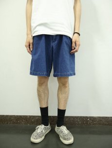 画像2: DOCKERS 2タック デニムショーツ W35 (2)