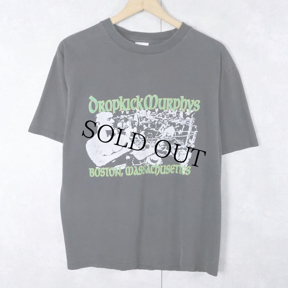 画像1: Dropkick Murphys パンクロックバンドプリントTシャツ BLACK M (1)