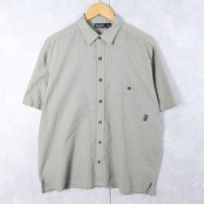 画像1: 2000's Patagonia チェック柄 シアサッカーシャツ M (1)