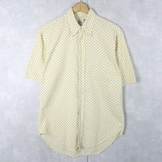 画像1: 60's Bolter Company 3点留め ドット柄 コットンボタンダウンシャツ (1)