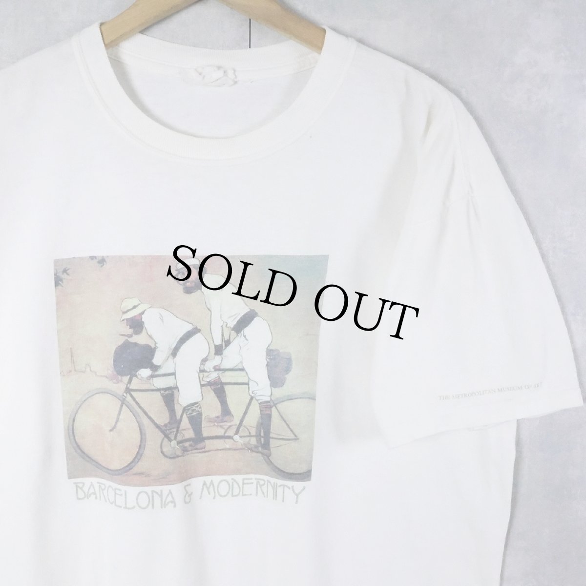 画像1: 2000's Ramon Casas and Pere Romeu on a Tandem アートプリントTシャツ (1)