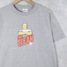 画像1: 90〜2000's MR.CLEAN 洗剤メーカープリントＴシャツ M (1)