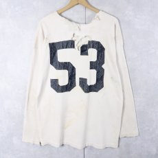 画像2: 60's Champion "BRIGHTON 53" フットボールロンT XL (2)
