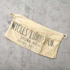画像1: VINTAGE "WICKES LUMBER CO." キャンバスツールエプロン (1)