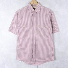 画像1: 80〜90's L.L.Bean USA製 ストライプ柄 コットンシャツ (1)