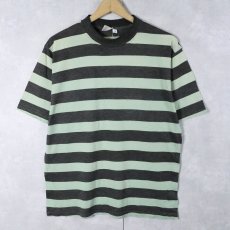 画像1: LE FROG ボーダー柄 Tシャツ M (1)